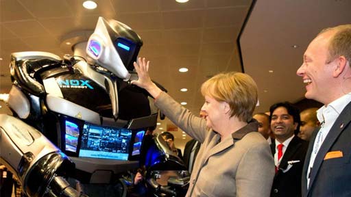 Sprecher mit Roboterstimme